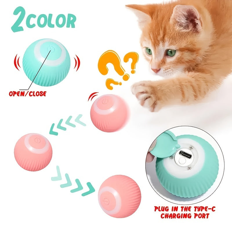 Smart Cat Ball Toy: An Automatic Rolling Ball For Hours Of Interactive Fun! - Cykapu