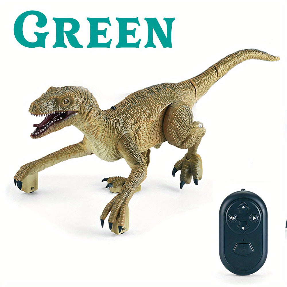 RC Dinosaur Robot,Walking And Roaring Dinosaur Remote Control Electronic Robots Toy Jurassic Raptor Toys Dinosaurs With Light And 6 Sound - Cykapu