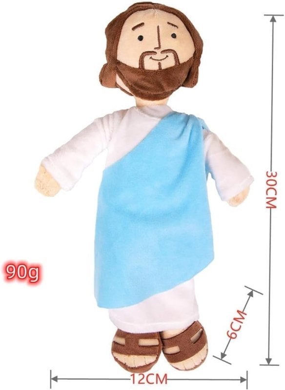 13" My Friend Jesus Plush, Stuffed Doll Catholic Easter Gifts Christ Religious Toys God Plushie Savior - Cykapu