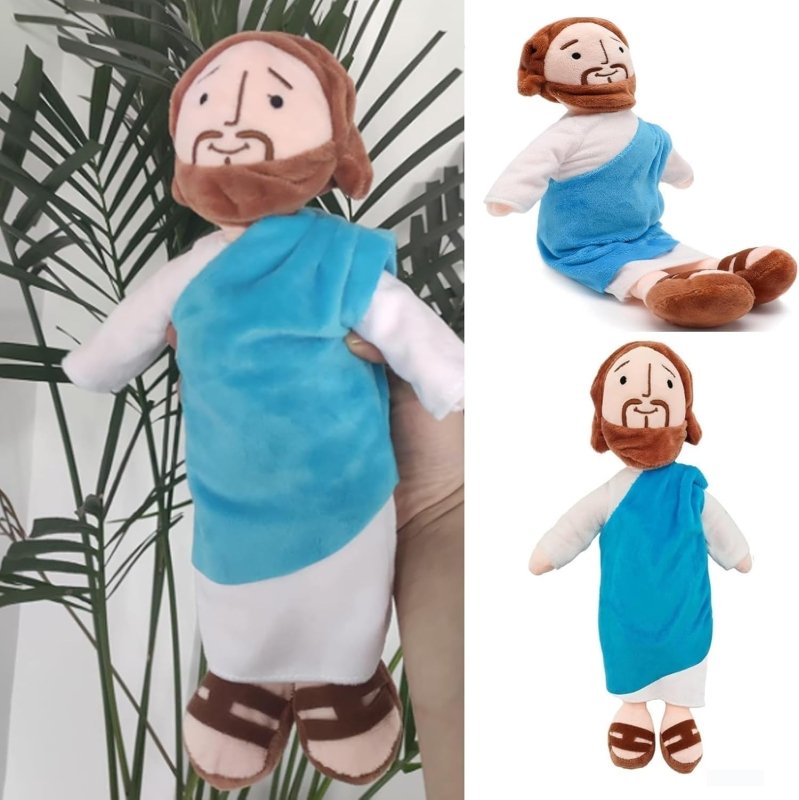 13" My Friend Jesus Plush, Stuffed Doll Catholic Easter Gifts Christ Religious Toys God Plushie Savior - Cykapu