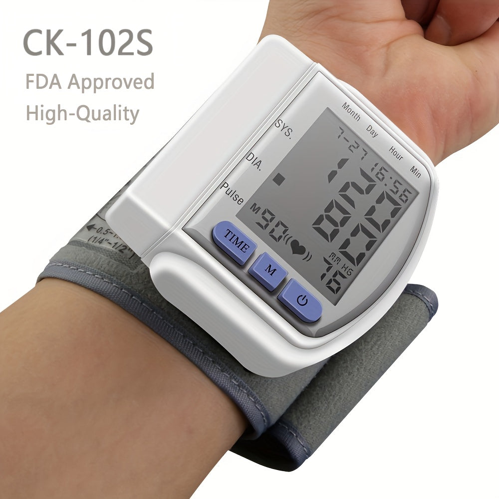 Accurate Blood Pressure Monitoring Made Easy: Wrist Blood Pressure Monitor With Voice Cykapu