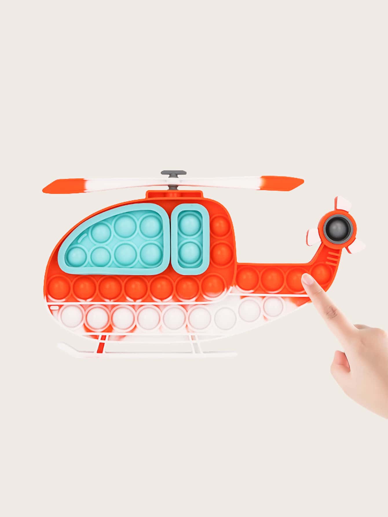 Helicopter Shaped Push Pop Bubble Cykapu