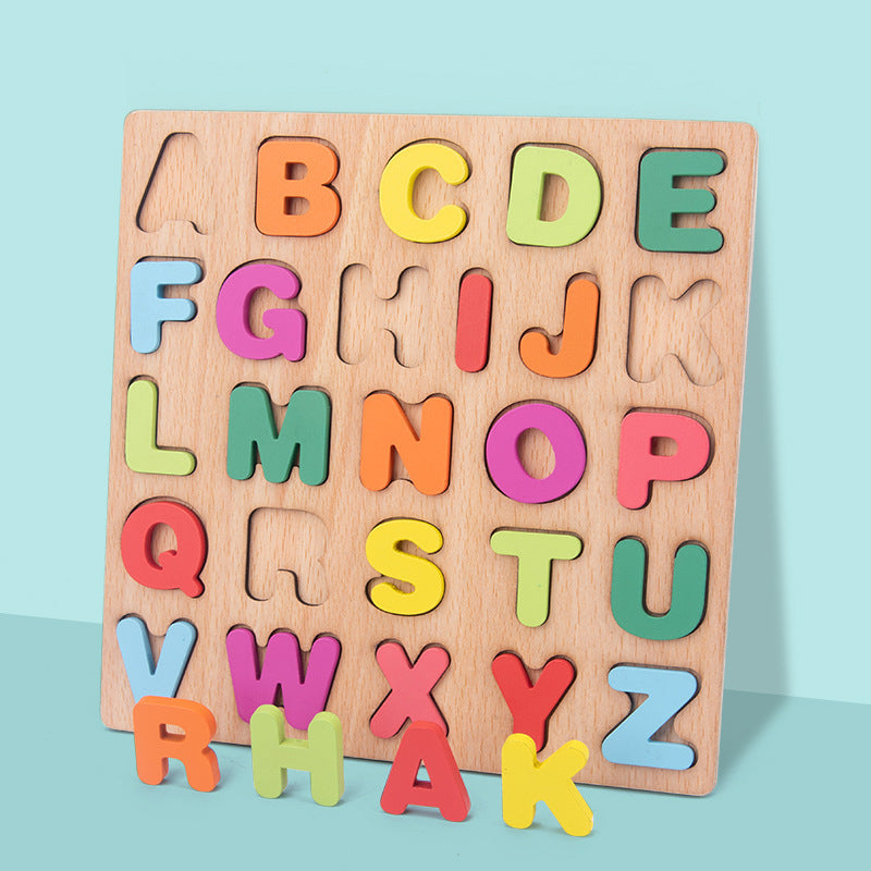 Boost Your Child's Learning With Alphabet Matching Wooden Puzzles - Cykapu
