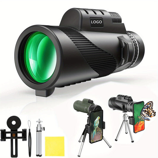 80X100 High Definition Monocular Telescope, Zoom Long-Range & Capture Stunning Views With Tripod