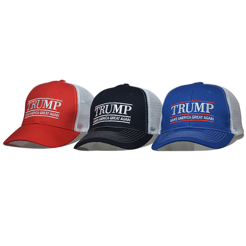 Hat Duck Hat Embroidered Mesh Cap Baseball Cap Trump 2024