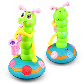Electric Dancing Twisted Worm Colorful Lights Music Universal Walking Caterpillar