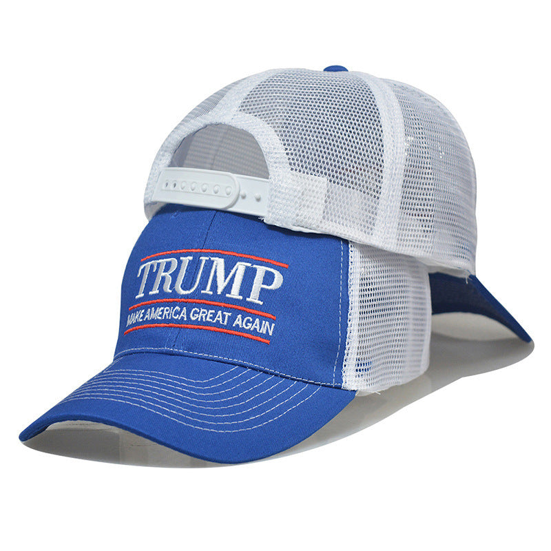 Hat Duck Hat Embroidered Mesh Cap Baseball Cap Trump 2024