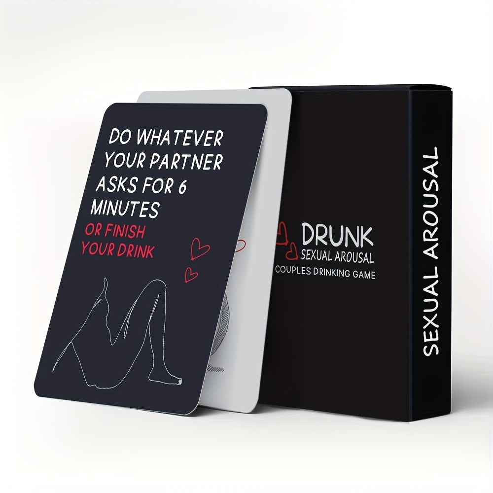 Drunk Card Game For Couples, Party Gathering |Size: 3.54in X 2.56inx0.71in | 50Cards | Cykapu