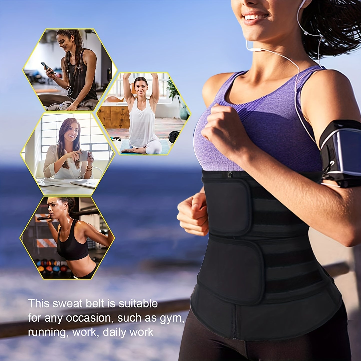 Order A Size Up, Breathable Neoprene Waist Trainer, Trimmer Belt, Body Shapewear For Women Cykapu