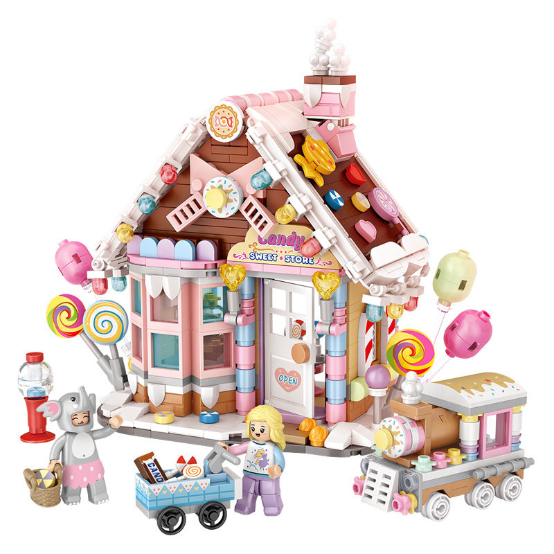 Build A Magical Christmas Candy House With Building Blocks - Cykapu