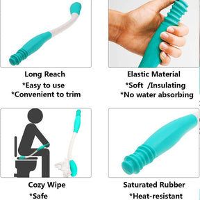 Long Reach Comfort Wipe: The Toilet Aid Tool That Makes Cleaning Easier!