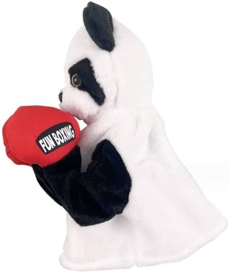 Agrifilm Panda Doll Gloves, Sound Doll, Retractable Sparring with Sound Effects, Plush Interactive Toys for Parents and Children - Cykapu