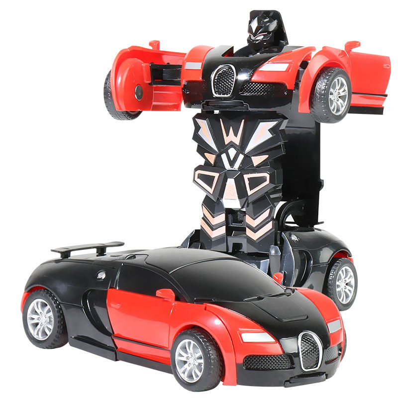 Impact Transformers Toy Car Environmental Protection Without Battery Automatic Deformation