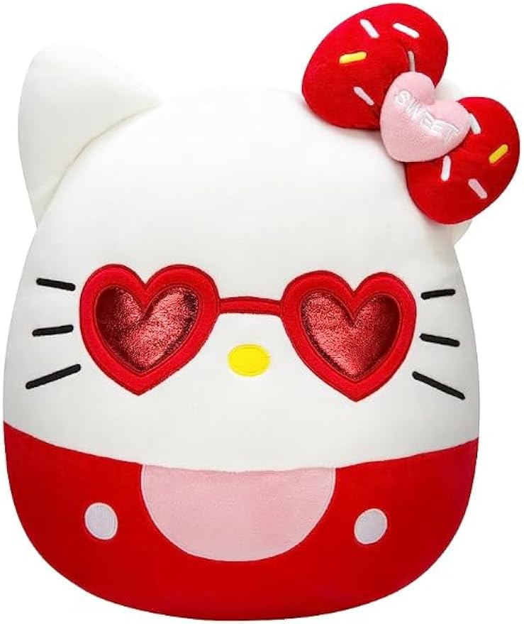 16 inch Red Cat Birthday Gift Plush Pillow Hello Kitten Stuffed Animals - Cykapu