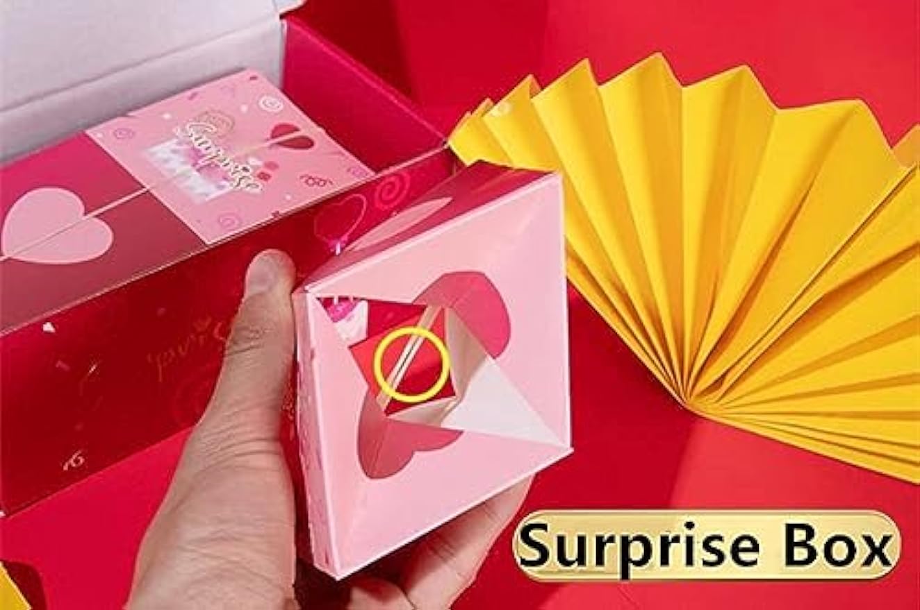 Surprise Gift Box, Folding Bounce Surprise Gift Box, Creative Surprise Exploding Box, Boxes Explosion, Creating The Most Surprising Gift for Birthday Anniversary Valentine Day Gifts