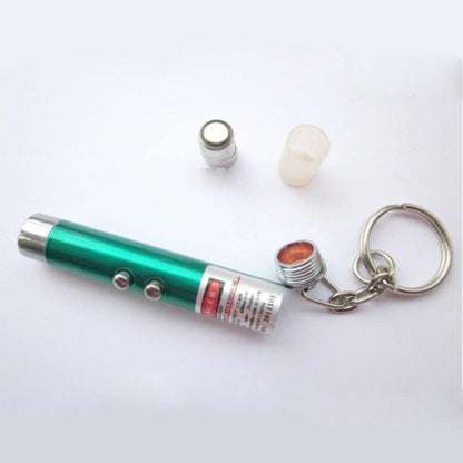 6 PCS Cat Toys Laser Pointer Mini Keychain Laser Pointer LED Flashlight Dog Laser Toy Pet Remote Control Laser