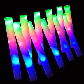 Foam Glow Sticks Bulk 160 PCS,3 Modes Flashing LED Light Sticks - Cykapu
