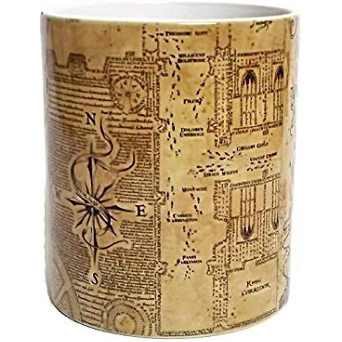 Inspired Marauders Map Morphing Mug Color Changing Coffee Mug Heat-Sensitive Reactive Ceramic Cup - Cykapu