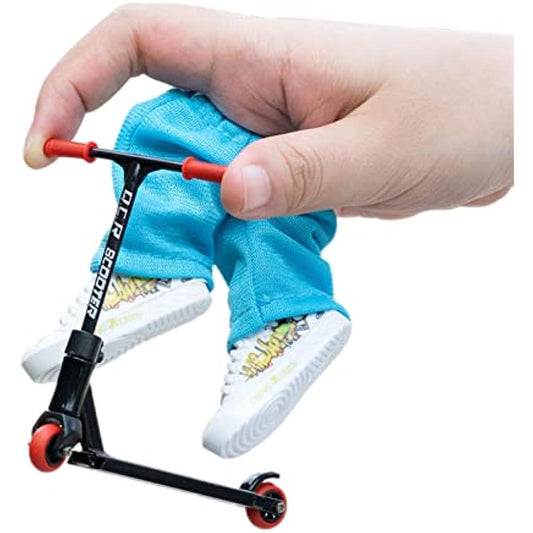 Finger Toy Skateboards,Finger Scooter Set Includes Finger Scooter Finger Pants Shoes - Cykapu