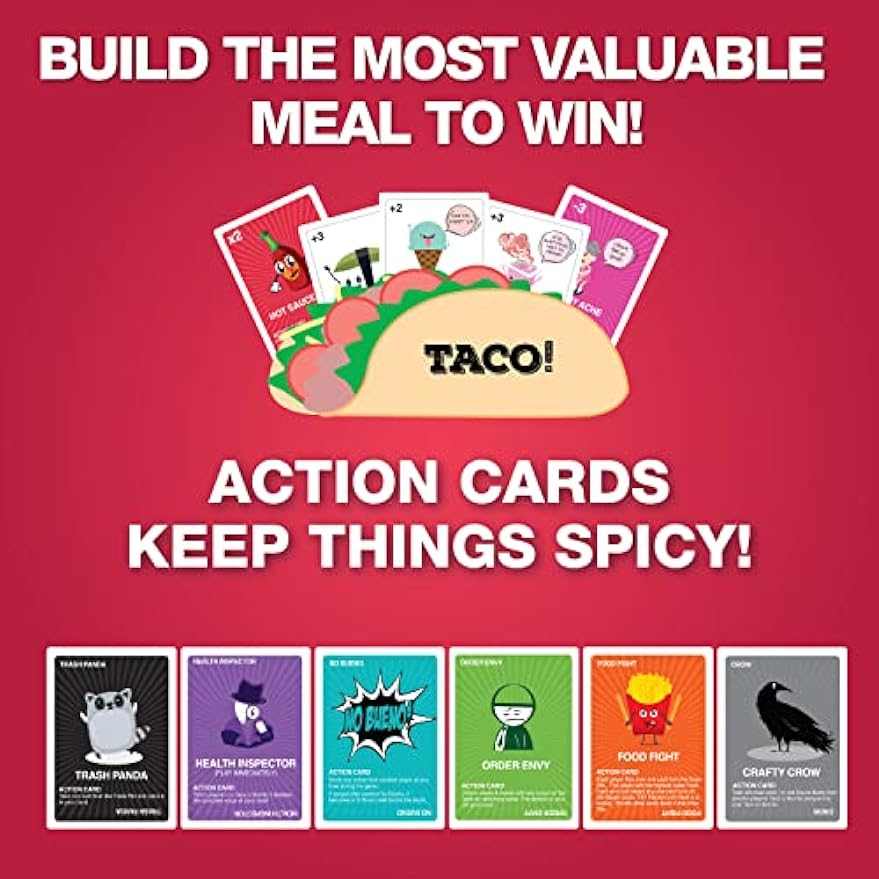 Taco vs Burrito Card Game - Wildly Popular Surprisingly Strategic Family Game Night Cykapu