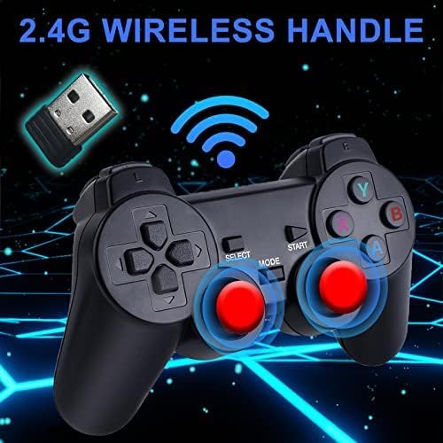 Retro Game Stick,Retro Game Console,with Built-in 9 Emulators Built in 20000+Games,with Dual2.4G Wireless Controllers
