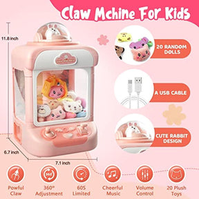 Claw Machine for Kids,Mini Vending Machines Candy Grabber Prize Dispenser