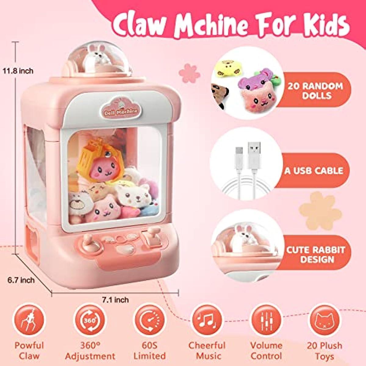 Claw Machine for Kids,Mini Vending Machines Candy Grabber Prize Dispenser - Cykapu