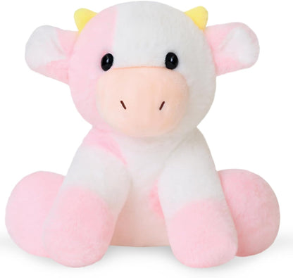 Pink Cow Stuffed Animal Cute Hug Cow Plushies, Soft Strawberry Cow Throw Pillow - Cykapu