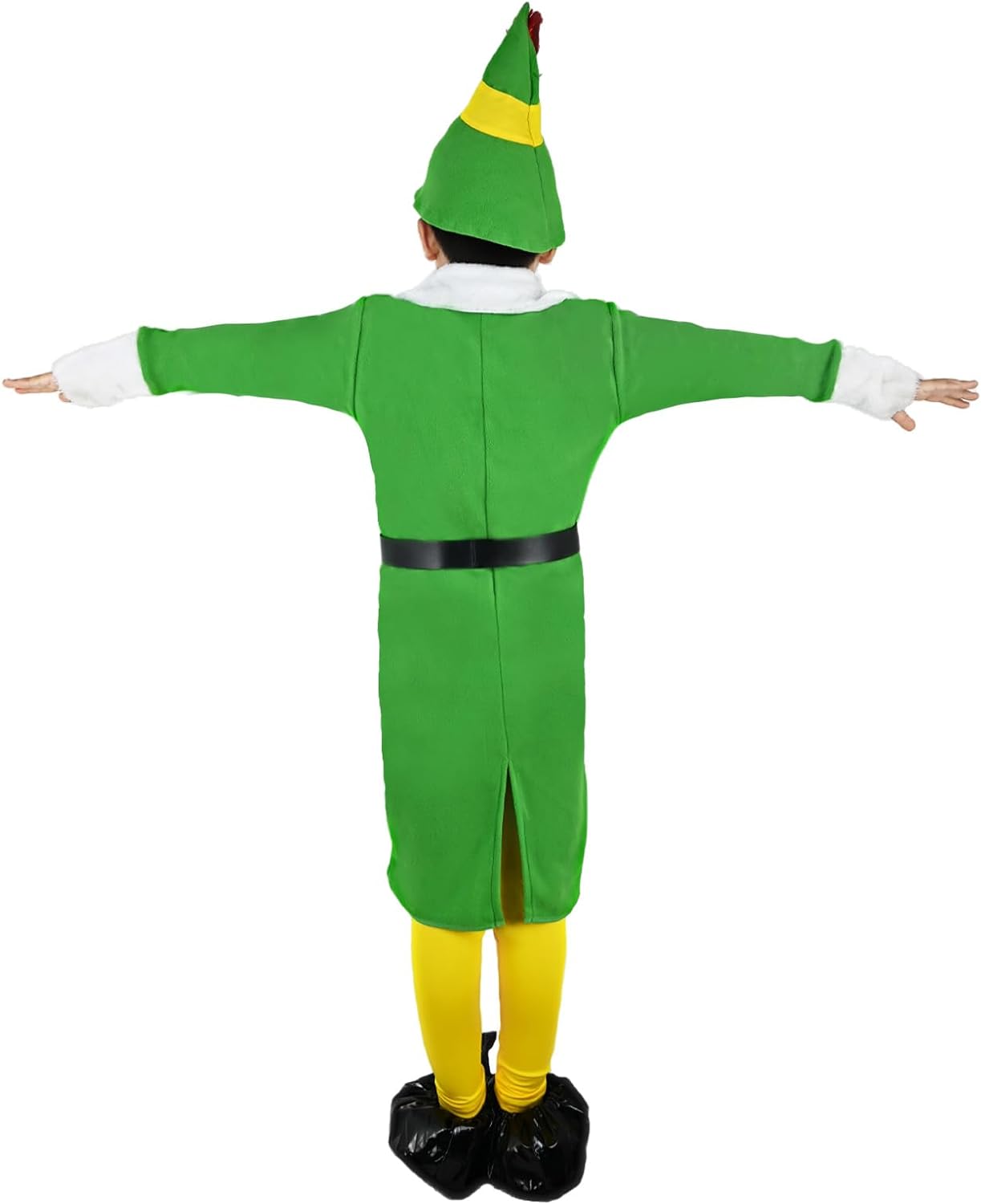 Budby The Elf Costume for Kids Boys Green Elf Suit with Hat - Cykapu