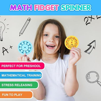 Math Fidget Spinners, Math Fidget Toy Multiplication for Kids, Math Facts Fidget Spinners Cykapu