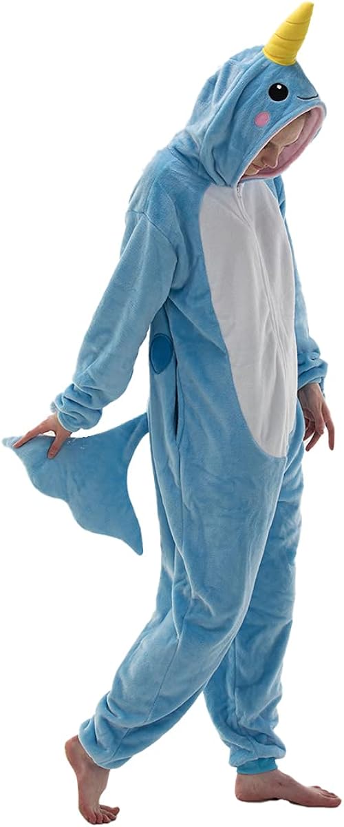 Snug Fit Unisex Adult Onesie Pajamas, Flannel Cosplay Animal One Piece Halloween Costume Sleepwear Homewear - Cykapu