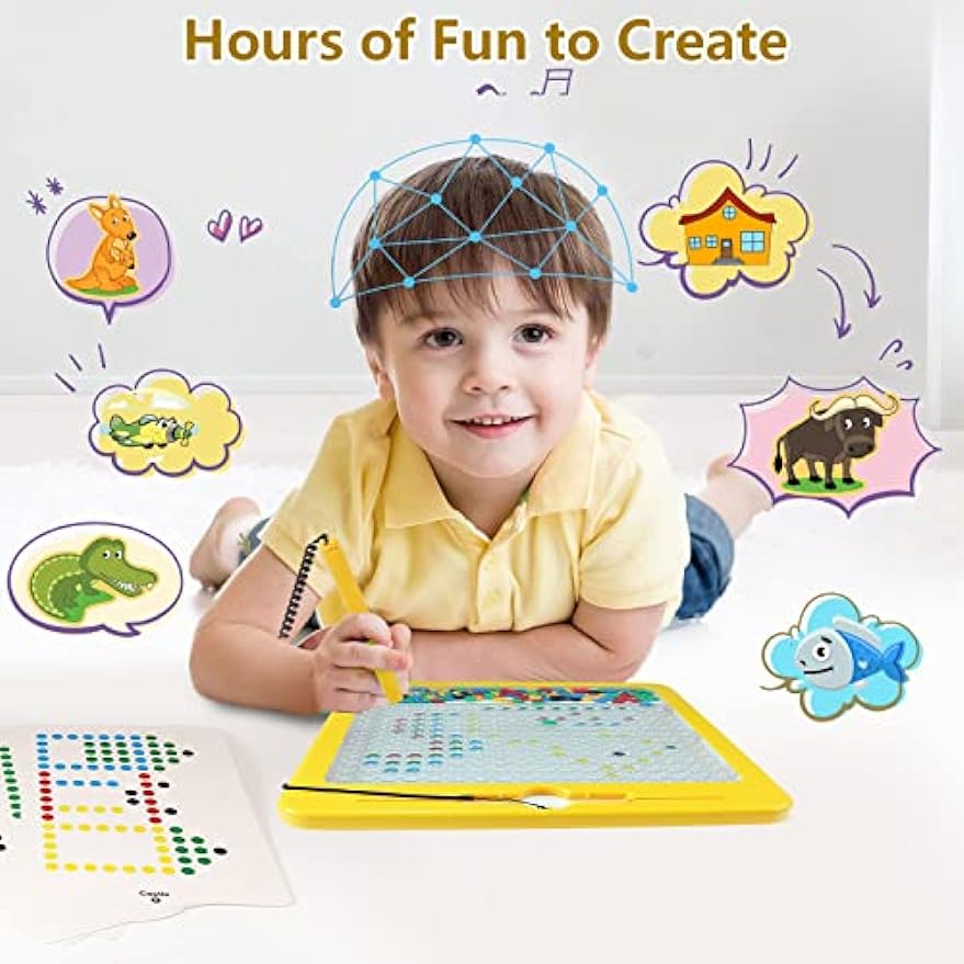 Magnetic Drawing Board Sensory Activity - Montessori Toys 3 Year Old