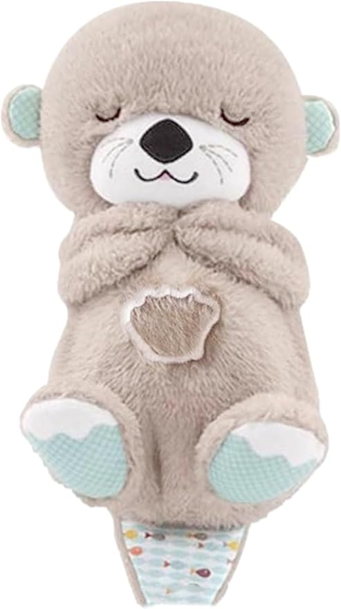 Baby Sound Machine Soothe Otter Portable Plush Baby Toy with Sensory Details Music Lights & Rhythmic Breathing Motion Soothe Otter Cykapu