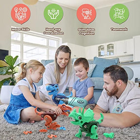 Kids Take Apart STEM Construction Building Kids Toys with Electric Drill Cykapu