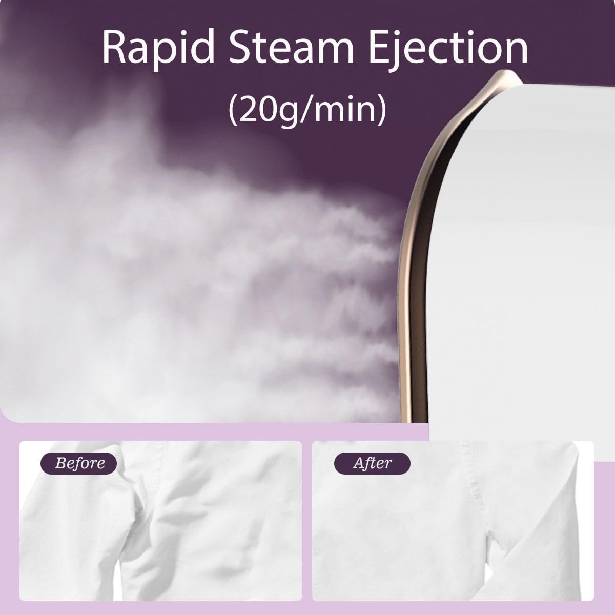 Iron for Clothes Travel Mini: Steam Iron Handheld Portable Steamer