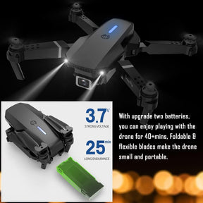 Foldable FPV Drone with 4K Dual Camera for Adults, RC Quadcopter WiFi FPV Live Video