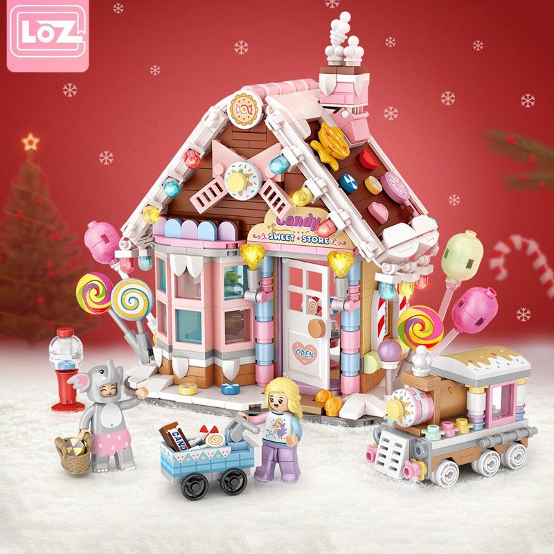 Build A Magical Christmas Candy House With Building Blocks - Cykapu