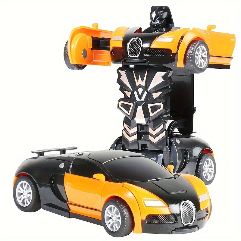Impact Transformers Toy Car Environmental Protection Without Battery Automatic Deformation