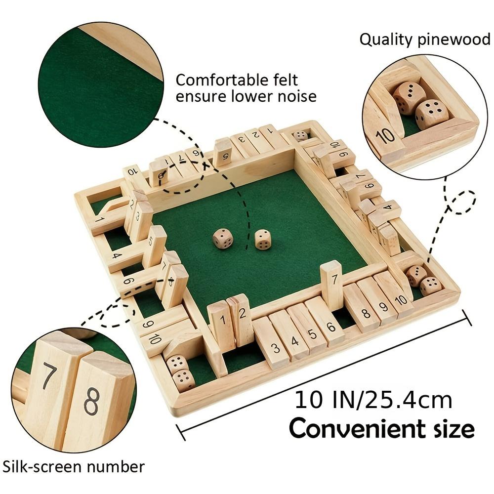 Shut The Box: A Fun & Exciting Dice Board Game For 4 Players