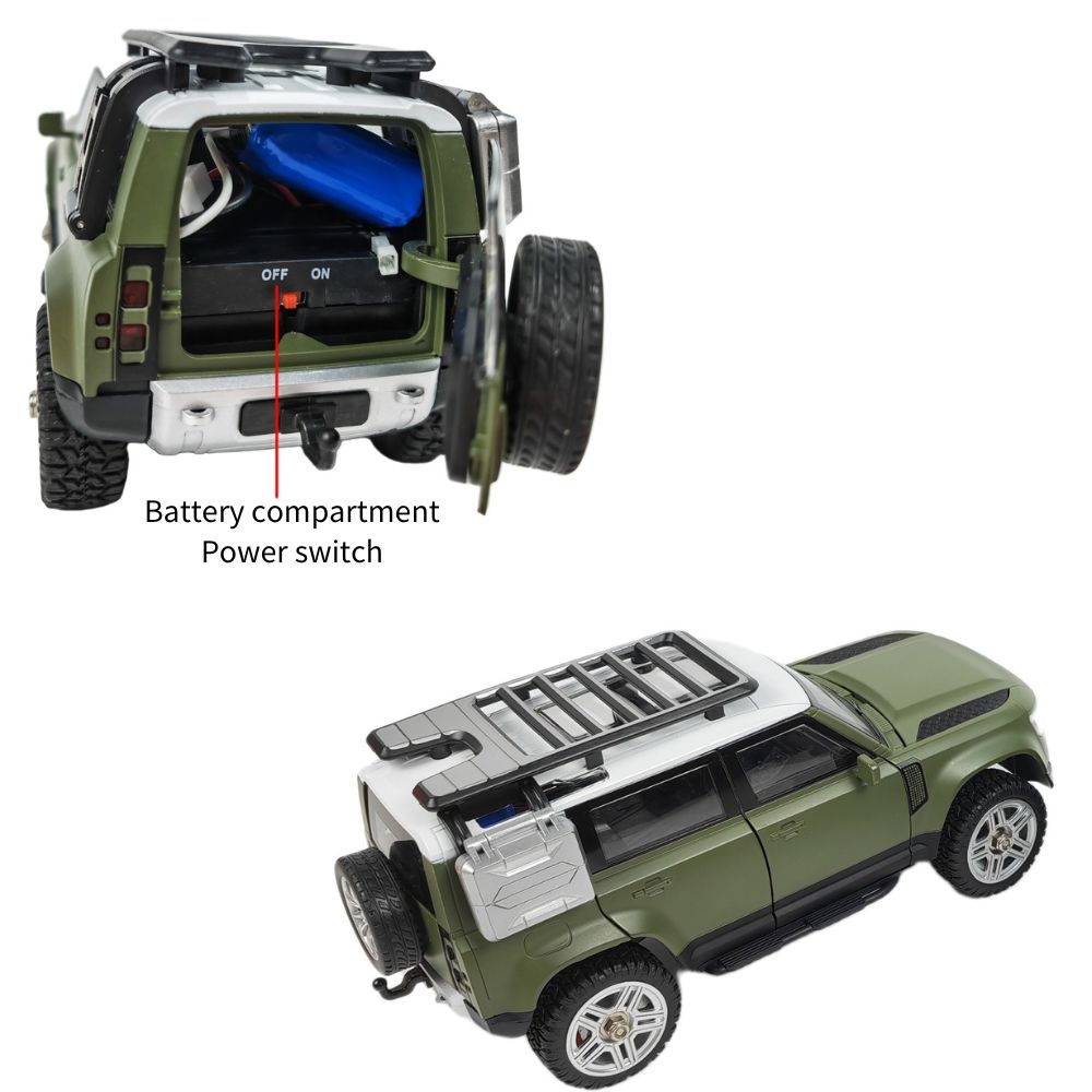 Defender 110 RTR 1/24 2.4G 4WD RC Car LED Lights High Speed Full Proportional Vehicles Toys - Cykapu
