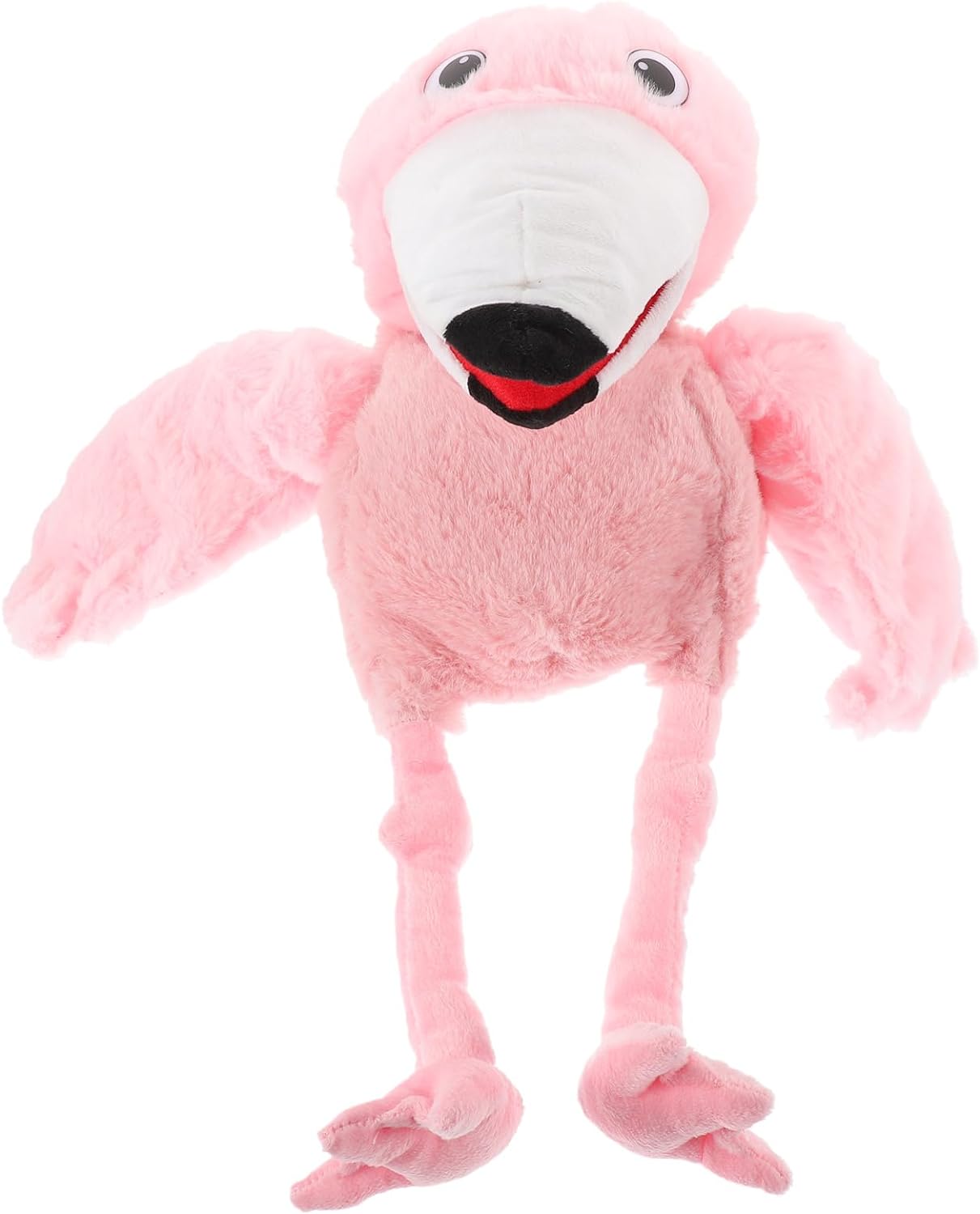 Plush Flamingo Hand Puppet Storytelling Hand Puppet Cartoon Animal Hand Puppet Kids Creative Gifts - Cykapu