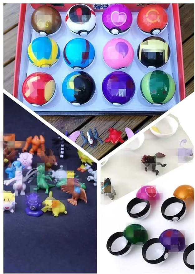 12 Pcs Action Figures Toy Ball Set，Collectibles, Holiday Party Favors