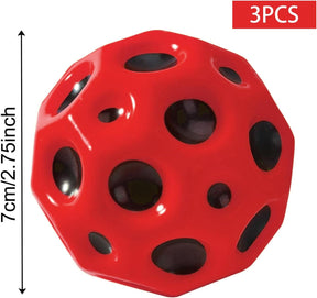 3 PCS Astro Jump Ball Moon Ball, Hohe Sprünge Gummiball Space Ball Moonball, Mini Bouncing Ball Toy - Cykapu