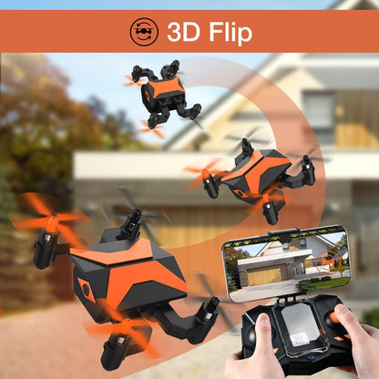 Mini Drone with Camera - FPV Drones for Kids, RC Quadcopter Drone with FPV Video, Voice Control - Cykapu