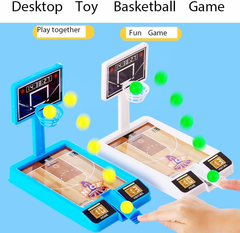 Tabletop Basketball Game Toys，Office Desktop Basketball Party Favors - Cykapu