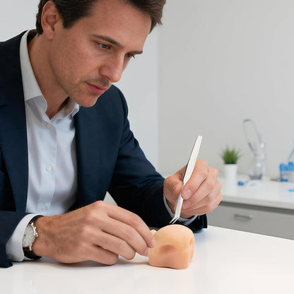 Pimple Popper Toy Stress Relief Silicone Zit Popping Toy with Tweezers for Adults & Kids