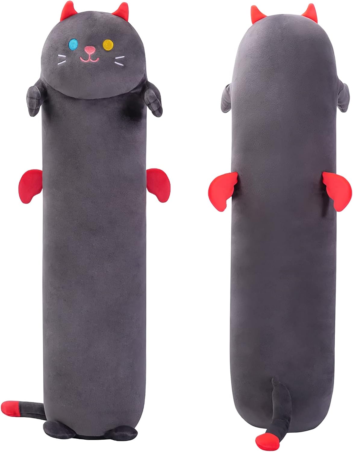 Long Cat Plush Body Pillow, 28” Cute Cat Stuffed Animals Soft Plushies Cykapu