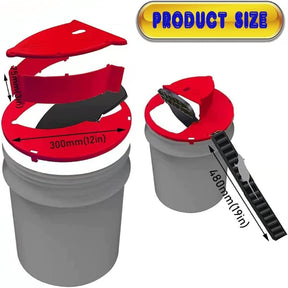Pack 2 Bucket Lid Mouse Trap, 5 Gallon Bucket Compatible, Mouse Catching Tool - Cykapu