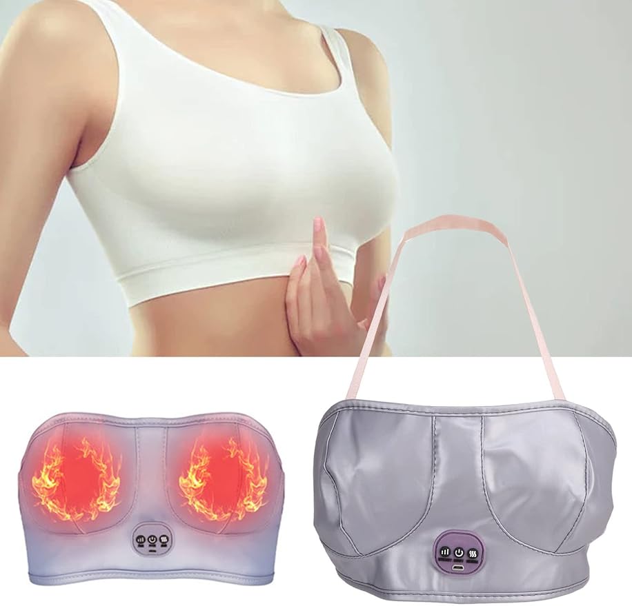 Electric Breast Massager, Wireless Wearable Bra Chest Massager, Anti Sagging Breast, Breast Enlargement Machine
