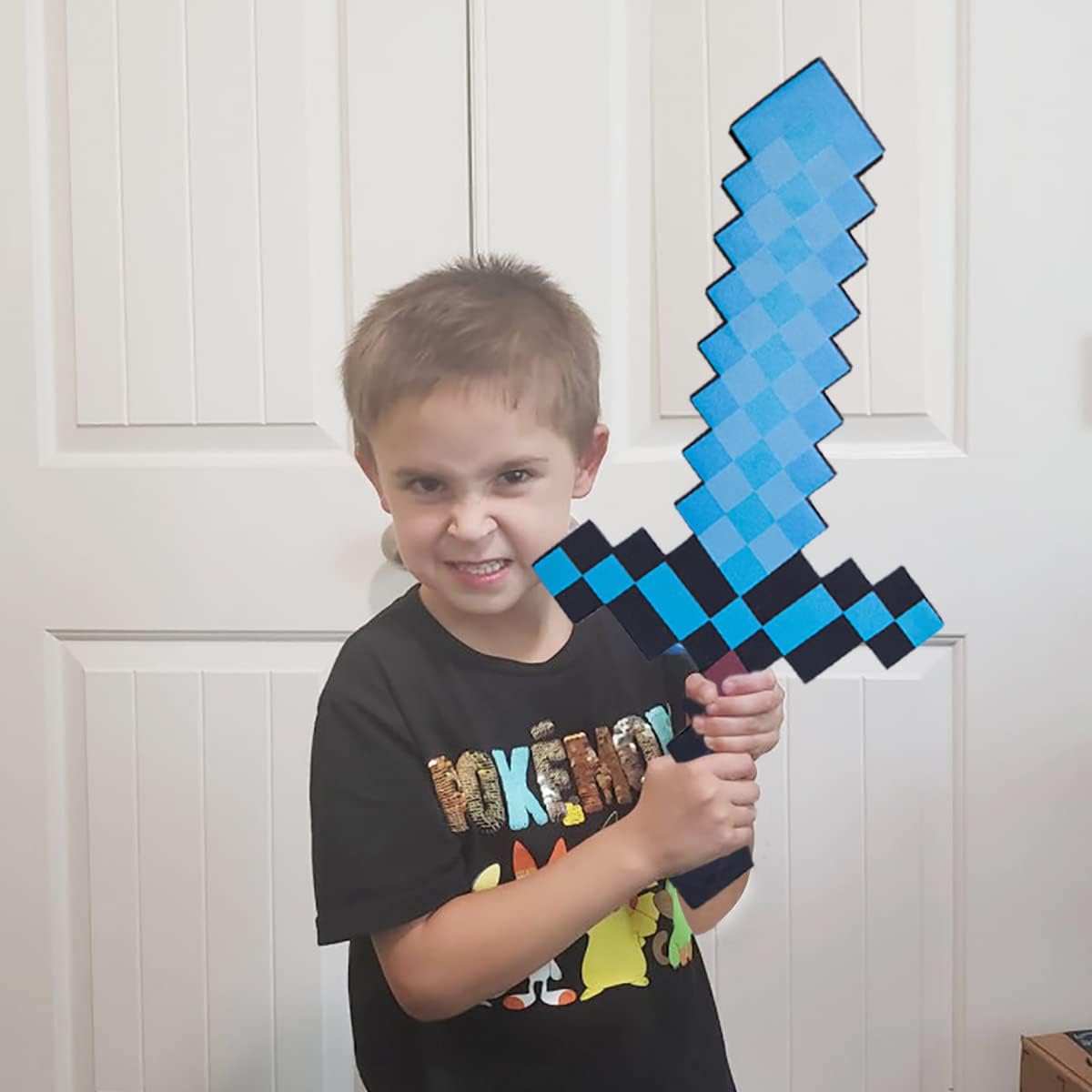 Pickaxe and Sword Toys,Game Transforming Kids Role-Play Accessory - Cykapu